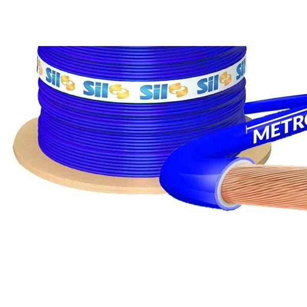 Cabo Flexivel Sil 750V 10Mm Azul Por Metro - SIL FIOS E CABOS Imagem de Cabo Flexivel Sil 750V 10Mm Azul Por Metro