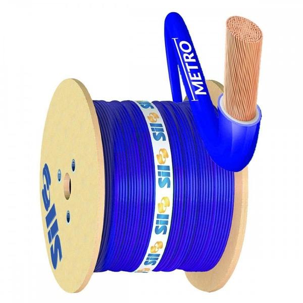 Cabo Flexivel Sil 750V 10Mm Azul Por Metro - SIL FIOS E CABOS Imagem de Cabo Flexivel Sil 750V 10Mm Azul Por Metro