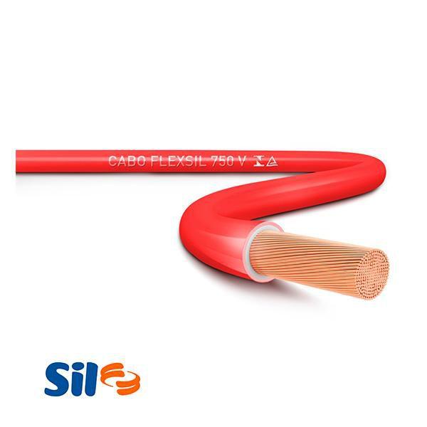 Imagem de Cabo FlexSil 750 V 4,00 Vermelho - Rolo 100m - SIL