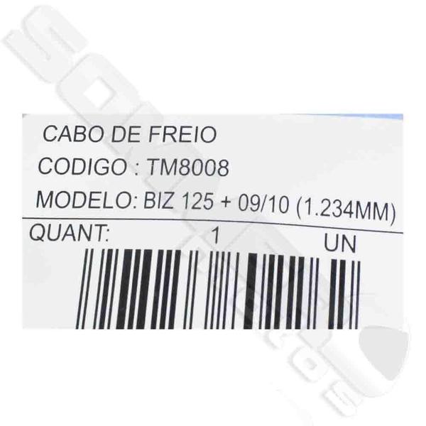 Imagem de Cabo Freio Dianteiro Honda Biz 125 2009 A 2010 T-Mac