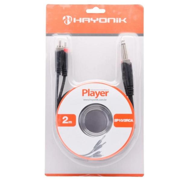 Imagem de Cabo Hayonik 2P10+2Rca Player 2,0Mts