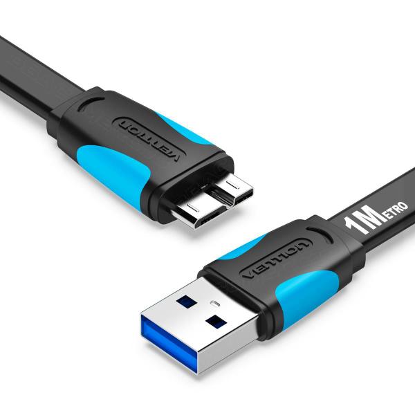 Imagem de Cabo Hd Usb A 3.0 para Micro B 5gbps Transferência Rápida 1m