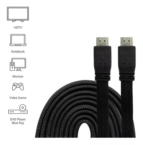 Imagem de Cabo Hdmi 1.4 3 Metros 3m Full Hd 1080p Lcd Compatível com Ps3 Xbox Tv 3d