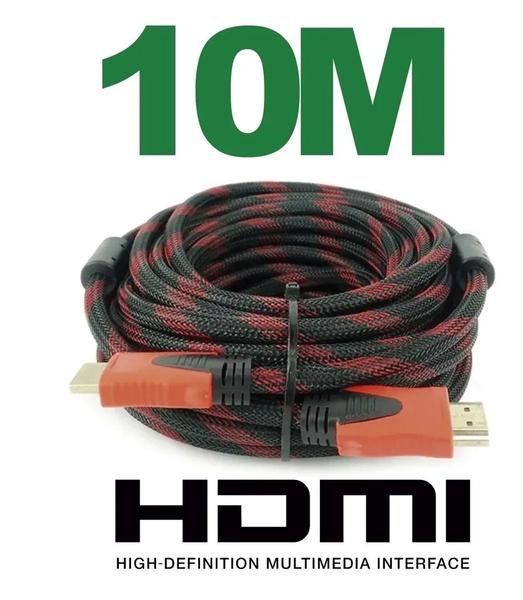 Imagem de Cabo Hdmi 1.4 3d 1080p Full Hd C/ Filtro Tv Lcd Plasma - 10 Mts