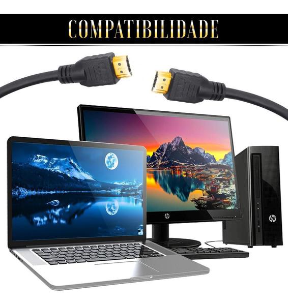 Imagem de Cabo HDMI 1.5 Metros Blindado Ultra HD 4K 3D Banhado à Ouro