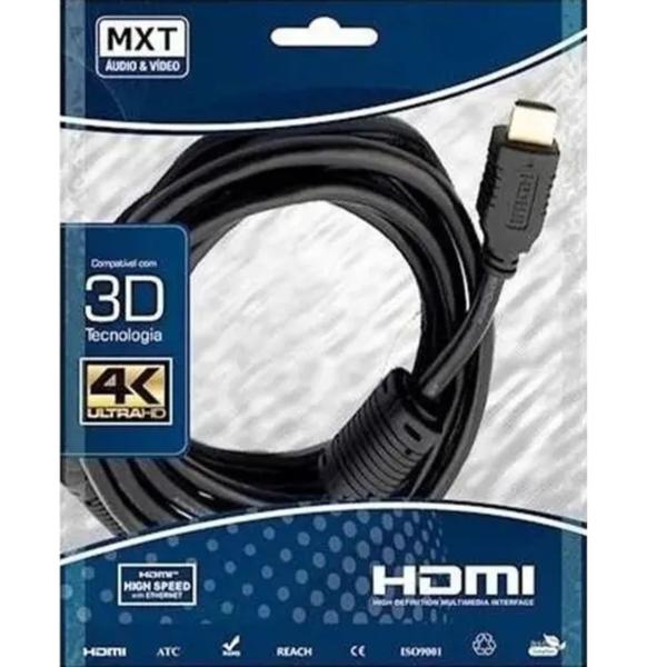 Imagem de Cabo HDMI 10 metros 2.0 4K ULTRA HD 3D filtro pino dourado