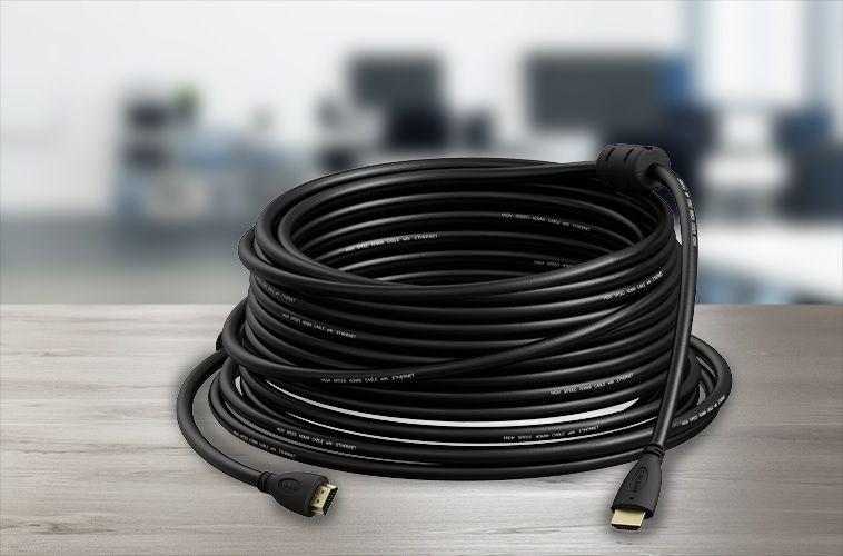 Cabo HDMI 10 Metros Intelbras Full HD 4K Ultra HD 1080p 3D Ps3 Ps4 Ps5 XBox Tv Imagem de Cabo HDMI 10 Metros Intelbras Full HD 4K Ultra HD 1080p 3D Ps3 Ps4 Ps5 XBox Tv