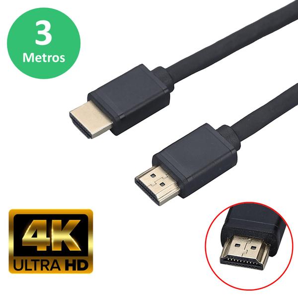 Cabo Hdmi 2.0 19 Pinos 3 Metros 4k Ultra Hd 3d Alta Velocidade MHD4023 - Tomate Imagem de Cabo Hdmi 2.0 19 Pinos 3 Metros 4k Ultra Hd 3d Alta Velocidade MHD4023