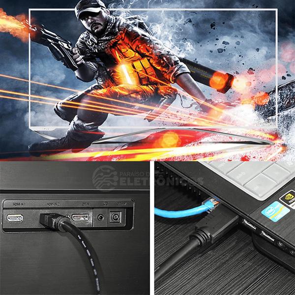 Cabo Hdmi 2.0 19 Pinos 3 Metros 4k Ultra Hd 3d Alta Velocidade MHD4023 - Tomate Imagem de Cabo Hdmi 2.0 19 Pinos 3 Metros 4k Ultra Hd 3d Alta Velocidade MHD4023