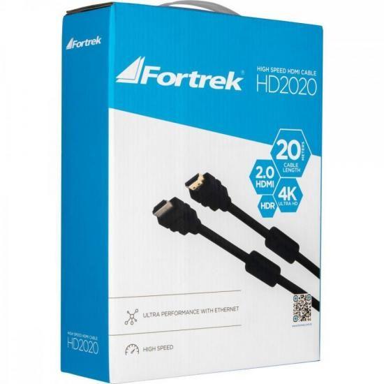 Imagem de Cabo HDMI 2.0 4K 20 metros HD2020 Fortrek F002