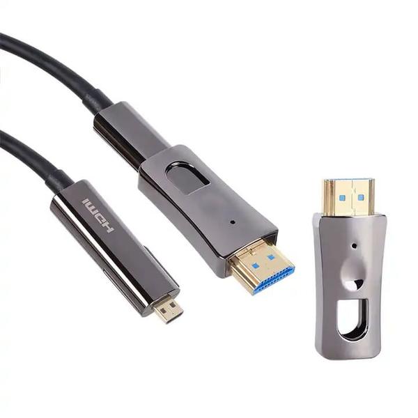 Imagem de Cabo HDMI 2.0 4K 60HZ Fibra Óptica 30,0 Metros com Conector Destacável