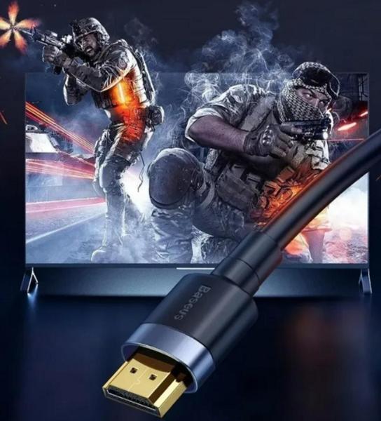 Imagem de Cabo Hdmi 2.0 4k 60hz Hdr 3d Resistente Baseus Cafule 2m