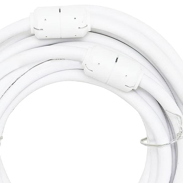 Cabo HDMI 2.0 4K Ultra HD 3D, Branco - 5 Metros - CIRILO CABOS Imagem de Cabo HDMI 2.0 4K Ultra HD 3D, Branco - 5 Metros