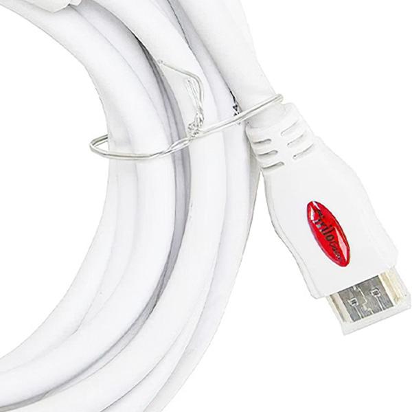 Cabo HDMI 2.0 4K Ultra HD 3D, Branco - 5 Metros - CIRILO CABOS Imagem de Cabo HDMI 2.0 4K Ultra HD 3D, Branco - 5 Metros