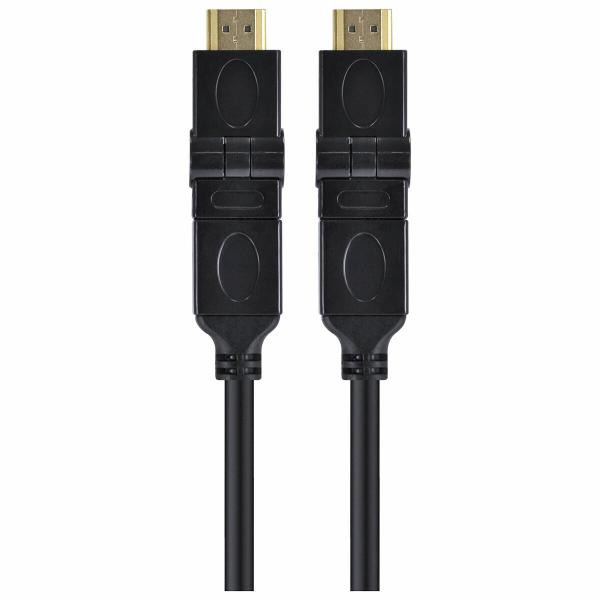 Imagem de Cabo Hdmi 2.0 4k Ultra Hd 3d Conexão Ethernet Conectores 360 2 Metros - H20b360-2