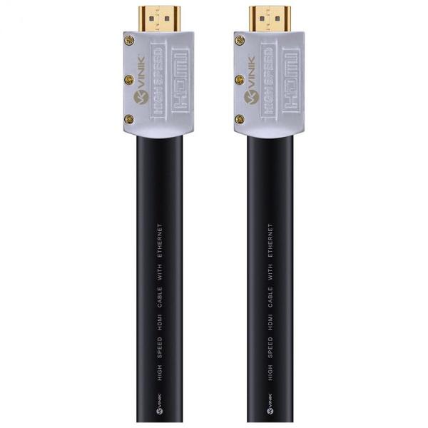 Imagem de Cabo hdmi 2.0 4k ultra hd 3d conexao ethernet flat com conector desmontavel 10 metros - h20fl-10