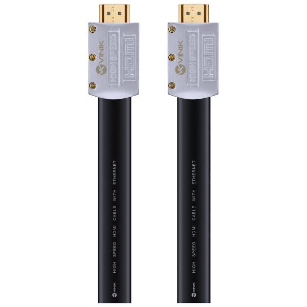 Imagem de Cabo Hdmi 2.0 4k Ultra Hd 3d Conexão Ethernet Flat Com Conector Desmontável 10 Metros - H20fl-10