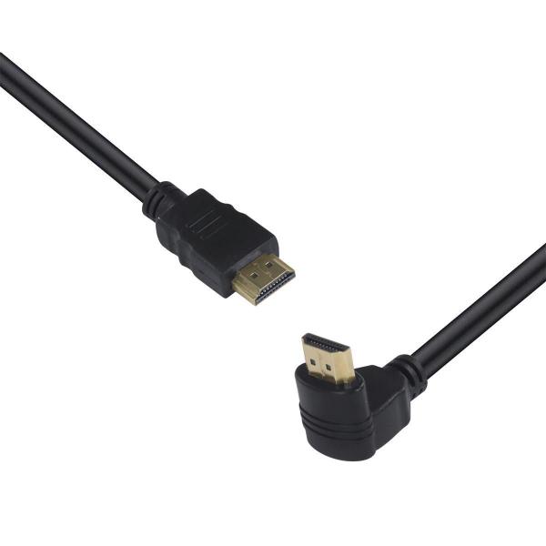 Imagem de Cabo Hdmi 2.0 4K Ultra Hd 3D Ethernet Com 01 Conector 90º 5M