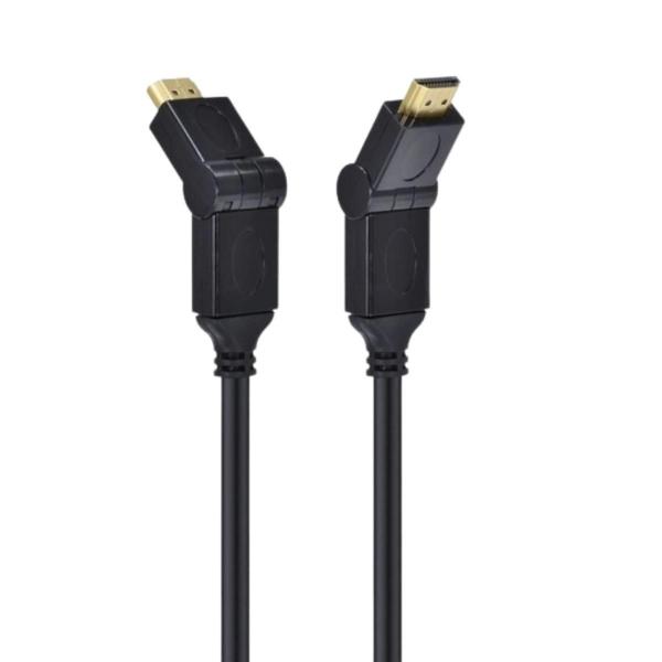 Imagem de Cabo Hdmi 2.0 4K Utra Hd 1.8M 19 Pinos 90 Graus Articulado