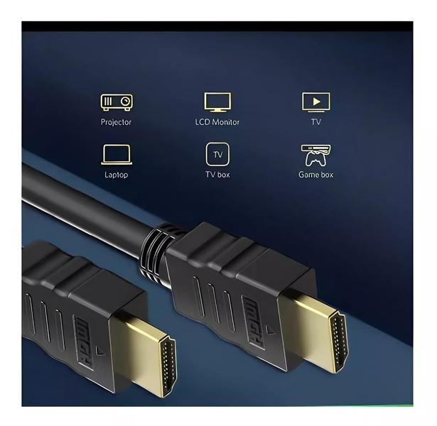 Imagem de Cabo Hdmi 2.0 Ethernet 3 Metros Full Hd 3d