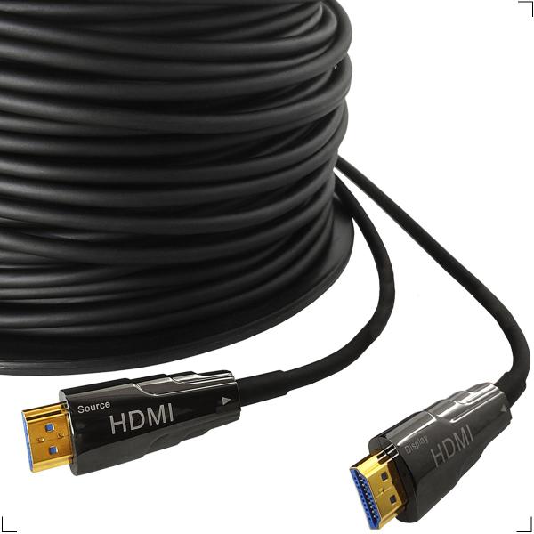 Imagem de Cabo HDMI 2.0 Fibra Óptica Tv 4k 18Gbps de 80 Metros