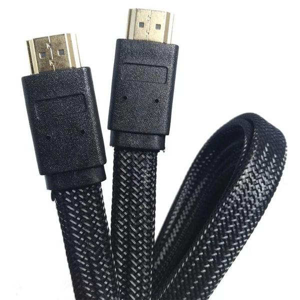 Imagem de Cabo Hdmi 2.0 Flat 2 Metros 4K 3D Blindado 2.0 Ethernet 4k 3d 2160p Ultra Hd