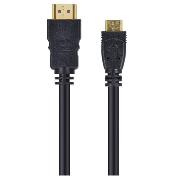 Imagem de Cabo Hdmi 2.0 Para Mini Hdmi 4k Ultra Hd 3d Conexão Ethernet 2 Metros - H20mm-2