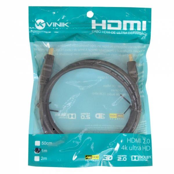 Imagem de Cabo HDMI 2.0 Ultra HD 3D 29229 H20-2 - Vinik