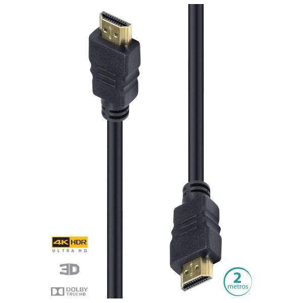 Imagem de Cabo Hdmi 2.0 Ultra Hd 4K Hdr 3D Vinik Gold 2 Metros