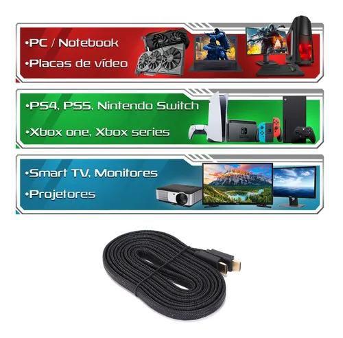 Cabo Hdmi 2.1 1,5 Metros 4k 144hz 8k 120hz Ps5 Compatível com Xbox X S Pix - OEM Imagem de Cabo Hdmi 2.1 1,5 Metros 4k 144hz 8k 120hz Ps5 Compatível com Xbox X S Pix