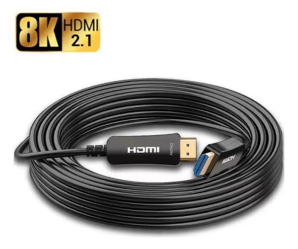 Imagem de Cabo Hdmi 2.1 8K 120Hz,Fibra Óptica - 25Mts - 25 Metros