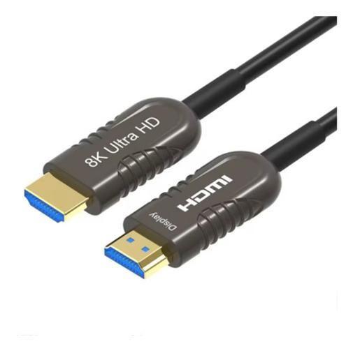 Imagem de Cabo Hdmi 2.1 8K 120Hz,Fibra Óptica - 50Mts - 50 Metros