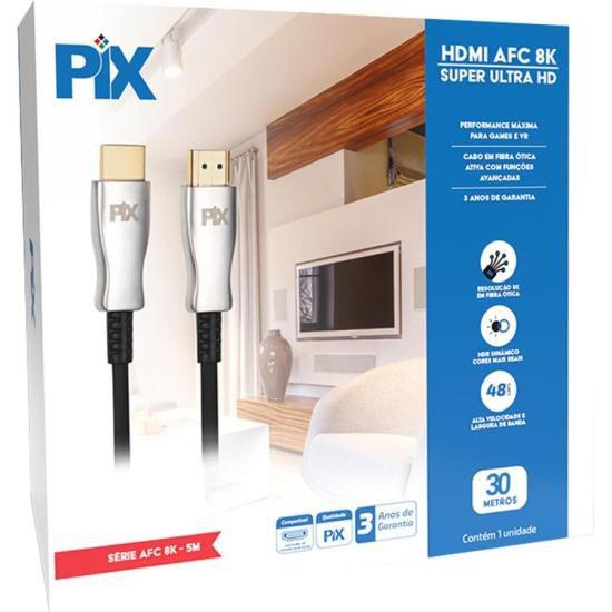 Imagem de Cabo HDMI 2.1 8k 30m Fibra Ótica Pix