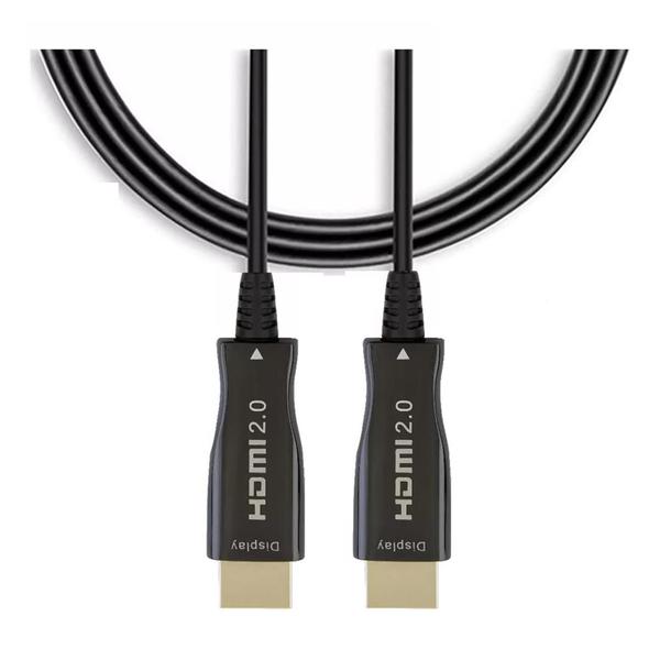 Imagem de Cabo HDMI 2.1 8K Fibra Óptica 50m  Suporte 8K HDR