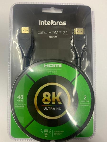 Imagem de CABO HDMI 2.1 de 2,0m intelbras 8K CH2120