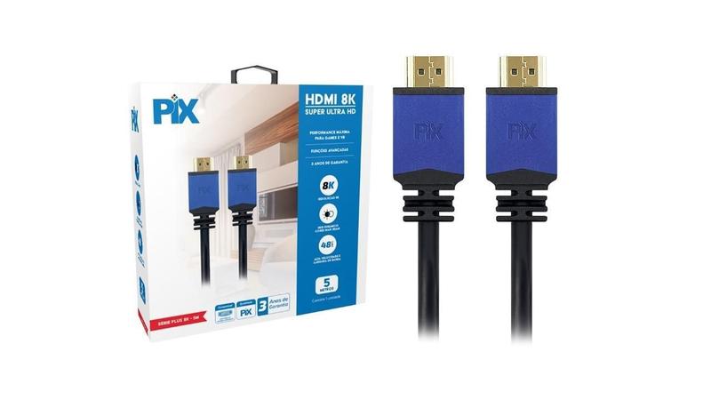 Imagem de Cabo Hdmi 2.1 Dinâmico Hdr 4K 144Hz / 8K 120Hz 5 Metros