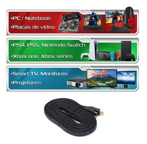 Imagem de Cabo Hdmi 2.1 Gold 8k Ultra Hd Hdr 19p Tv Game 1.5 Metros 4k