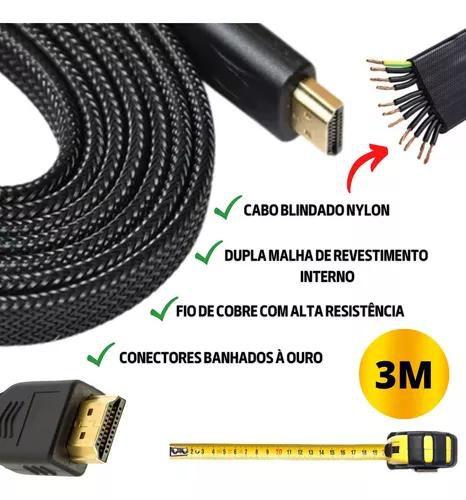 Imagem de Cabo Hdmi 2.1 Moshou 8k 4k Ultra Speed 48gb Pc Gamer 5metros