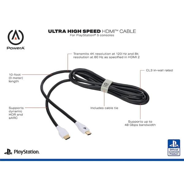 Imagem de Cabo HDMI 2.1 Ultra High Speed PowerA Playstation 5 - PS5