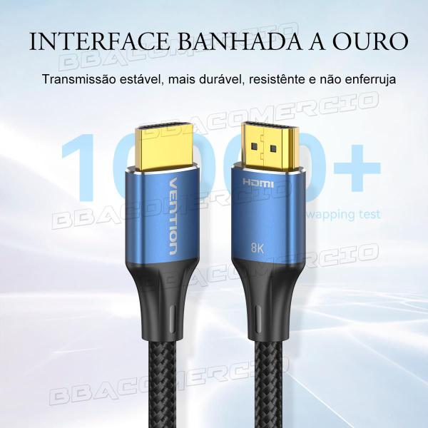 Imagem de Cabo Hdmi 2.1 Vention 8k 4k 120hz Para Consoles X 1 Metro