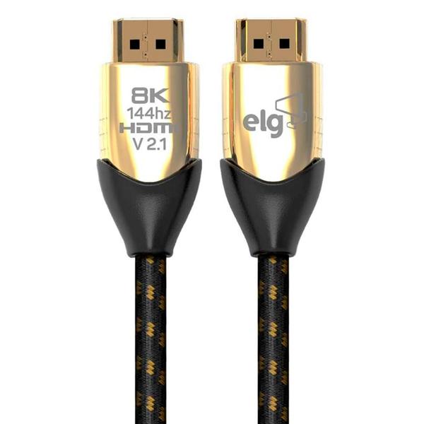 Imagem de Cabo HDMI 2.1V 8K Ultra HD - 2 metros - ELG HS8K20