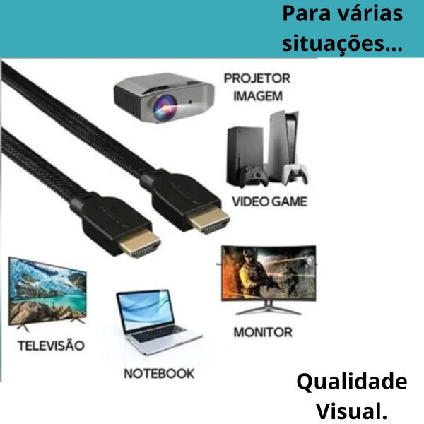 Imagem de Cabo HDMI 20 3m Premium Alta Definição Computador TV