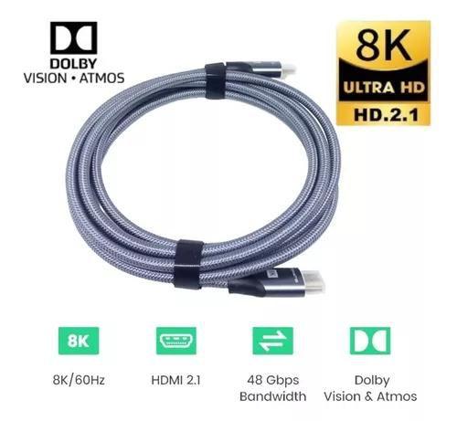 Cabo Hdmi 3 8K 3d Full Hd 1080 3 Metros Kap - Tomate Imagem de Cabo Hdmi 3 8K 3d Full Hd 1080 3 Metros Kap