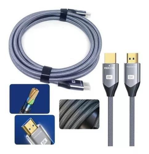 Cabo Hdmi 3 8K 3d Full Hd 1080 3 Metros Kap - Tomate Imagem de Cabo Hdmi 3 8K 3d Full Hd 1080 3 Metros Kap