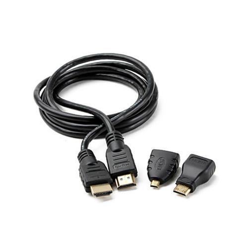 Imagem de Cabo HDMI 3 em 1 1.5M com Adaptador Micro e Mini HDMI 1080P