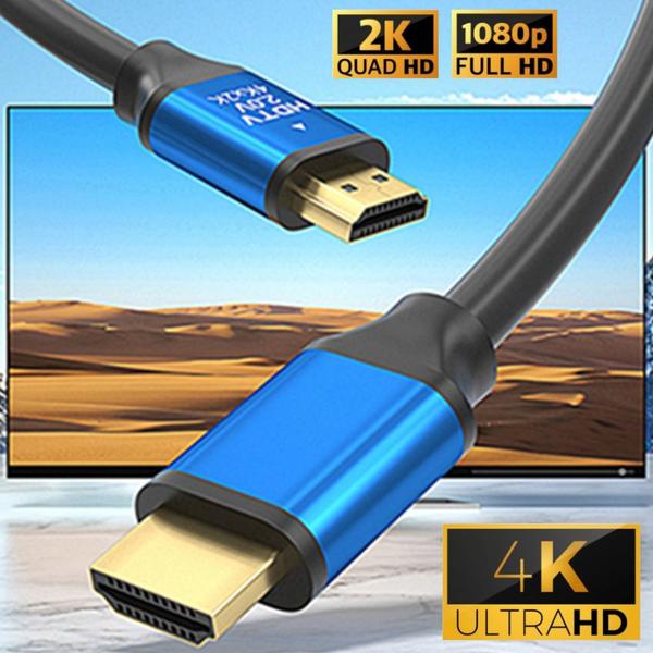 Imagem de Cabo HDMI 3 Metros 4k 2.0 Full HD 1080p Gold Pino Dourado Alta Qualidade