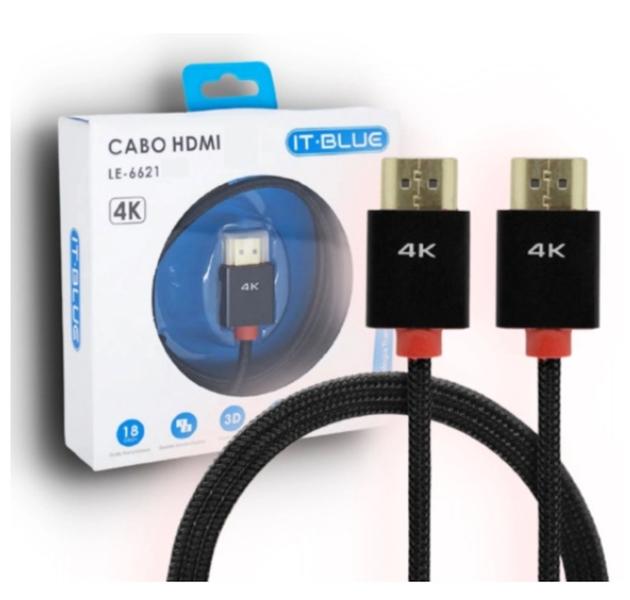 Imagem de Cabo hdmi 3 metros it-blue le-6621 4k