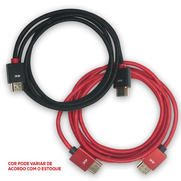 Cabo HDMI 4K Blindado 1,5 Metros Para Tv Computador Notebook Projetor - Grasep Imagem de Cabo HDMI 4K Blindado 1,5 Metros Para Tv Computador Notebook Projetor