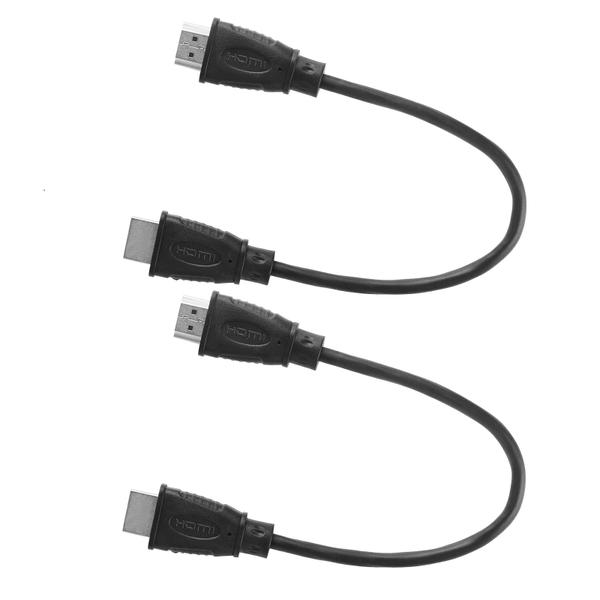 Imagem de Cabo HDMI 4K ultra de alta velocidade 2-Pack, jumper HDMI de 0,25m, OD 5.0mm