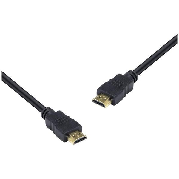 Imagem de Cabo Hdmi 50 Cm Curto 4k 2.0 Hdr 3d Blindado Cobre Preto